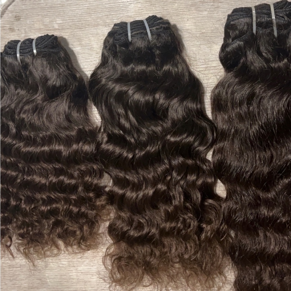 Raw Indian curly bundles
